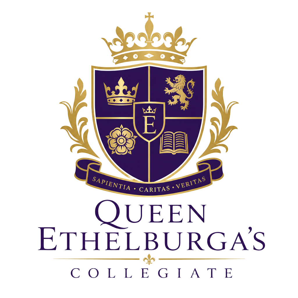 Queen Ethelburga's Collegiate logo